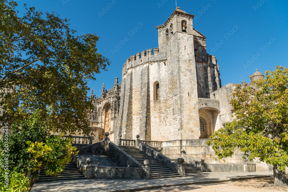 Entrance in the Convent of Christ (Convento de Cristo). Tomar, Portugal