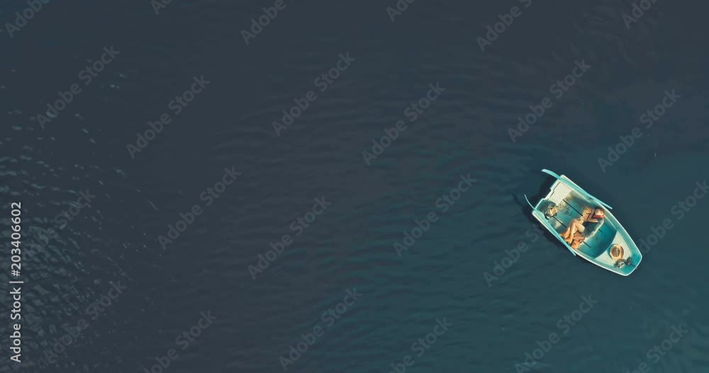 Boy Lying In A Boat Boy Lying In A Boat