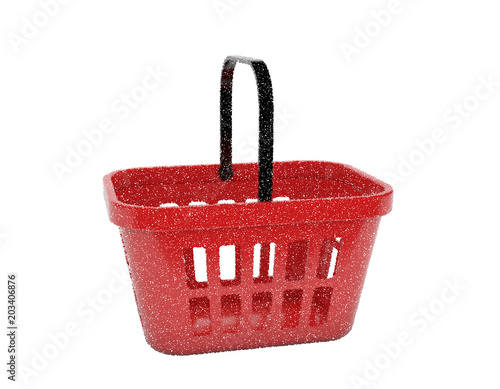 Shopping basket. Isolated o...