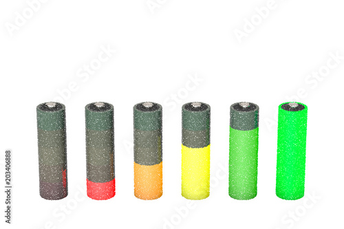 Battery charge level indica...