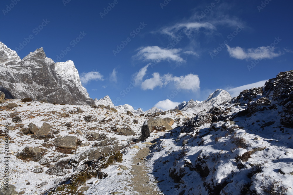 EBC Trek to Dingboche in the Himalayas, Nepal