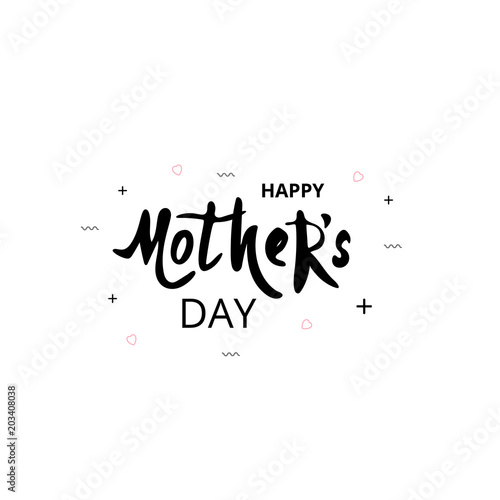 Happy Mother's Daycard. Vector illustration. photo