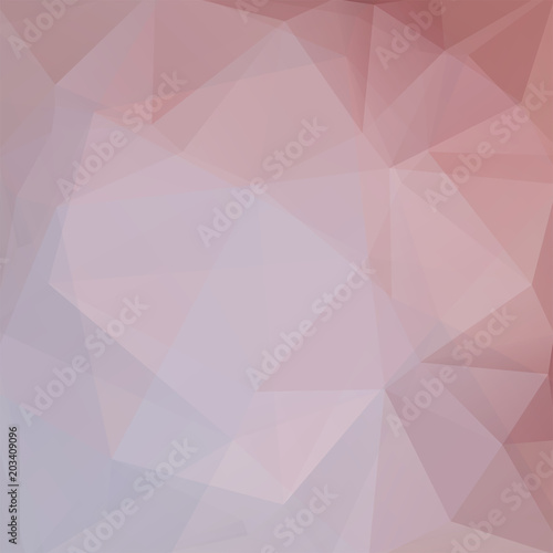 Geometric pattern  polygon triangles vector background in pink and gray tones. Illustration pattern