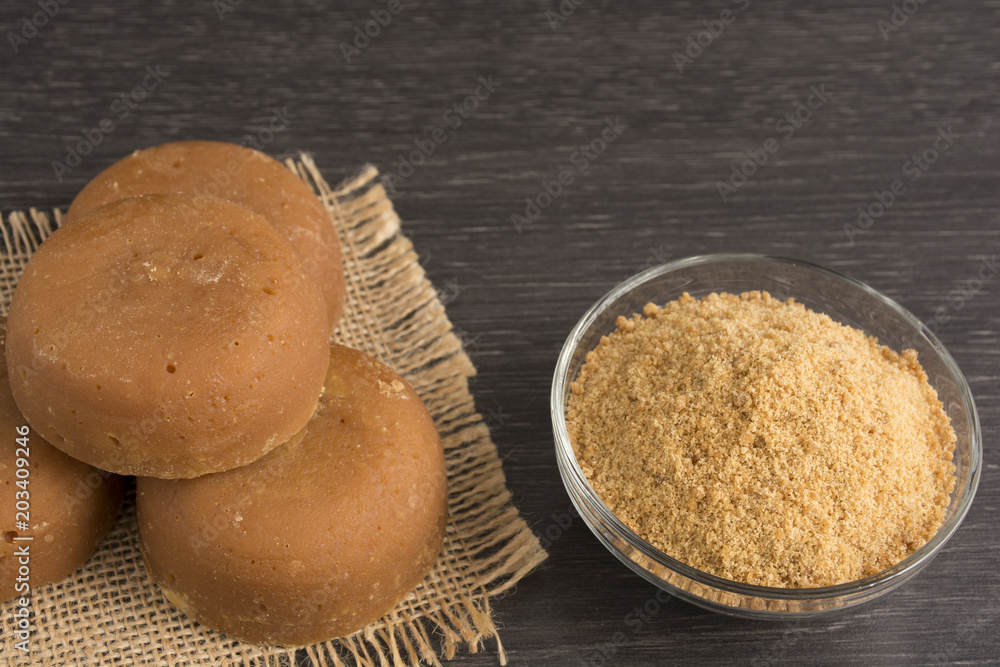 Fototapeta premium Panela or sugar cane candy 