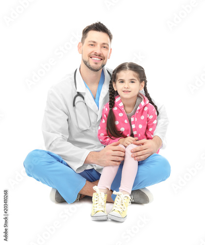 Children's doctor with litt...