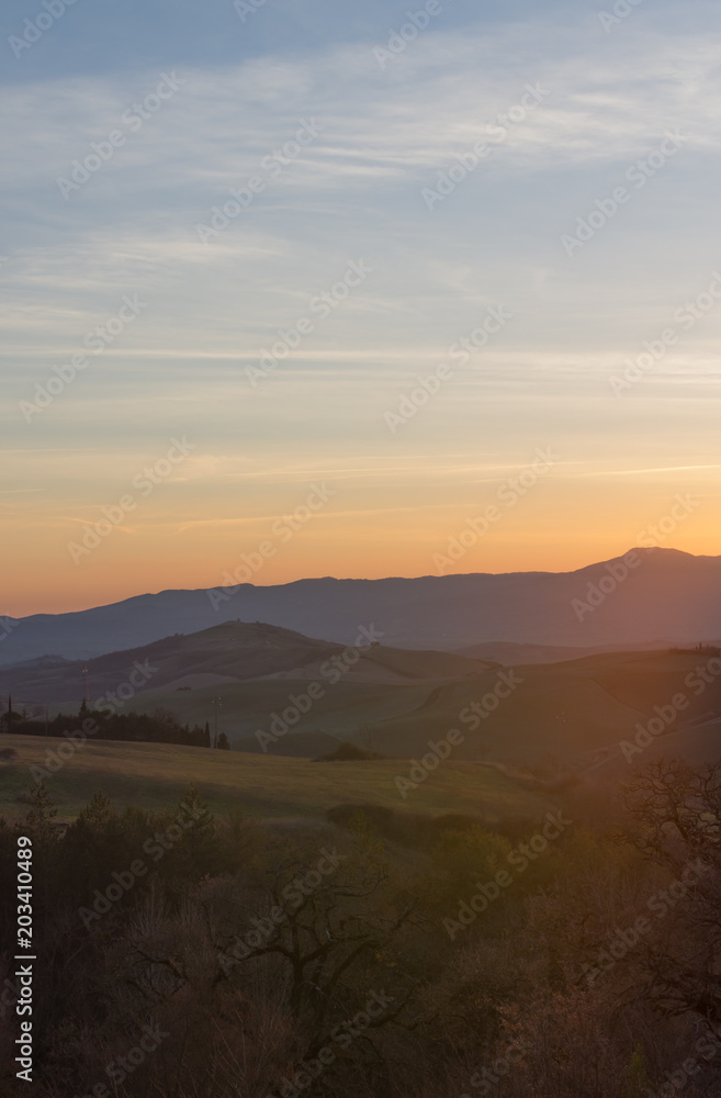 sunset in toscana sunset in toscana