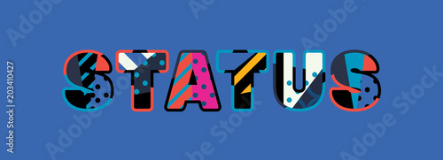 Status Concept Word Art Illustration