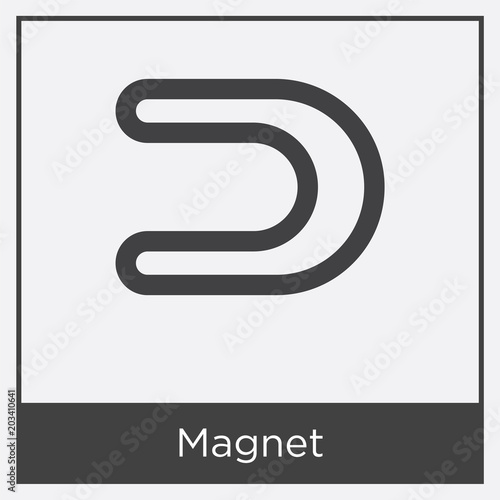 Magnet icon isolated on white background
