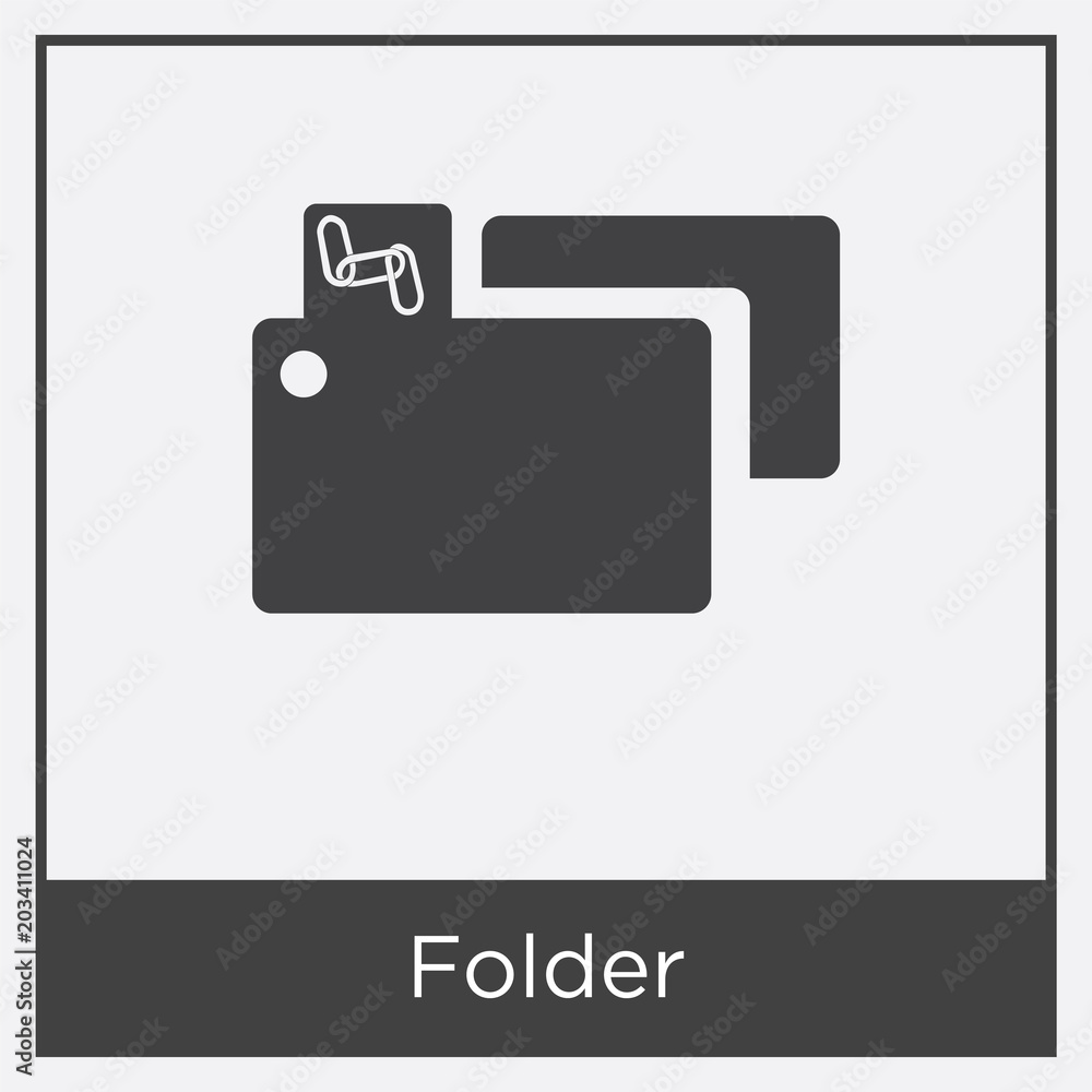 Folder icon isolated on white background Folder icon isolated on white background