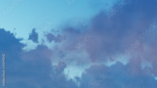 3d Rendering Overcast Cloud Sky Background