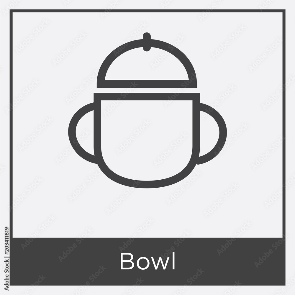 Bowl icon isolated on white background Bowl icon isolated on white background
