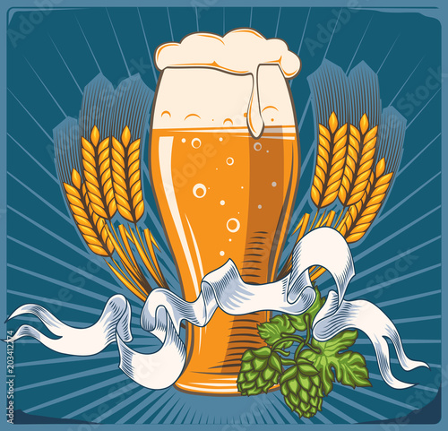 Beer decorative design