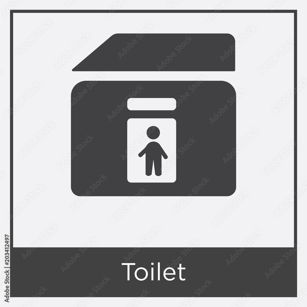 Toilet icon isolated on white background Toilet icon isolated on white background