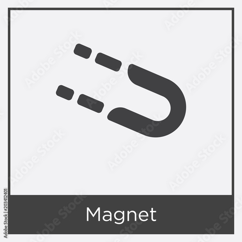 Magnet icon isolated on white background