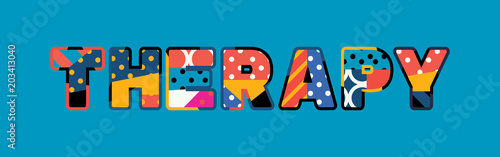 Therapy Concept Word Art Illustration