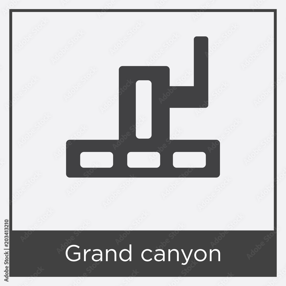 Grand canyon icon isolated on white background Grand canyon icon isolated on white background