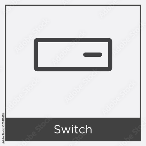 Switch icon isolated on white background