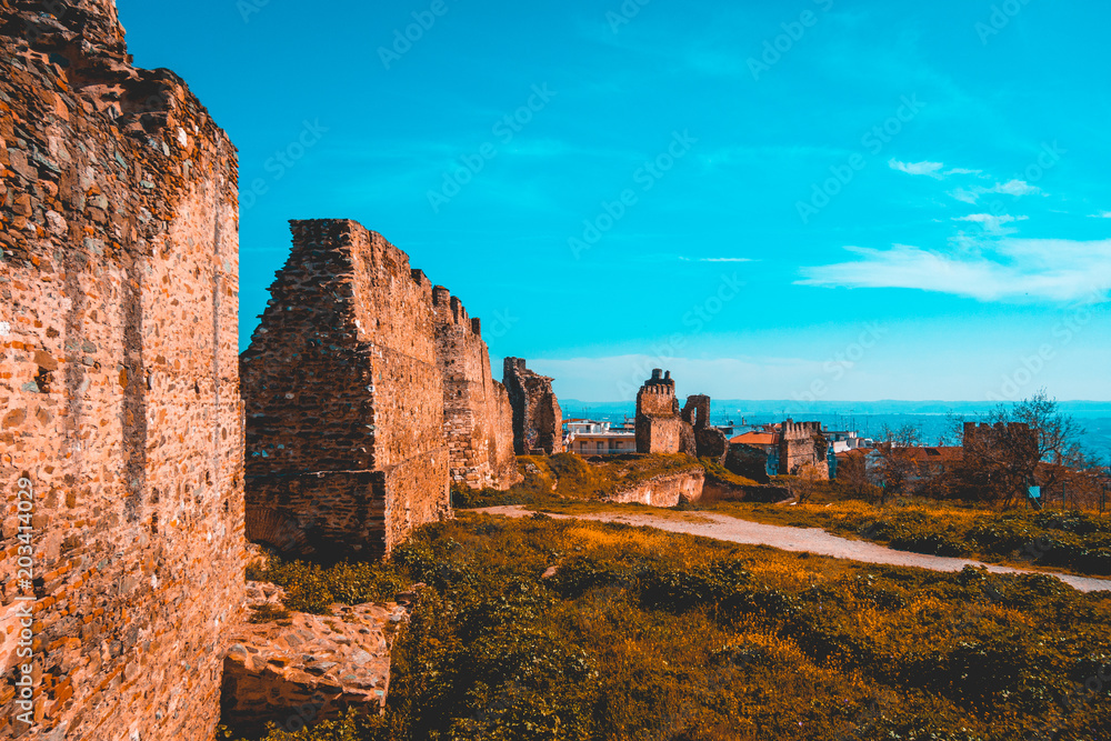 historical castle at thessaloniki