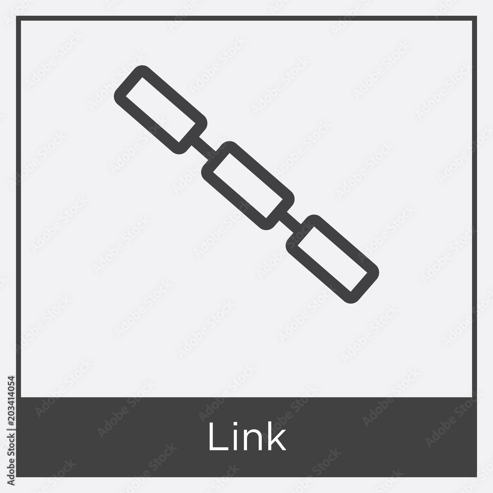 Link icon isolated on white background Link icon isolated on white background