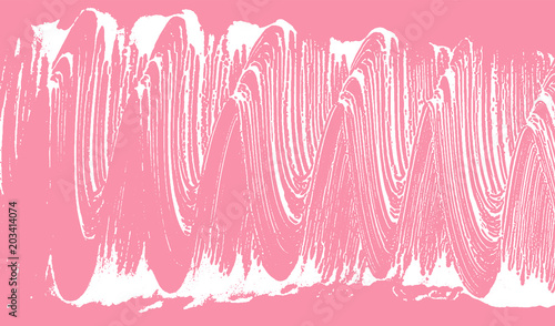 Natural soap texture. Adorable bright pink foam trace background. Artistic bold soap suds. Cleanliness, cleanness, purity concept. Vector illustration.