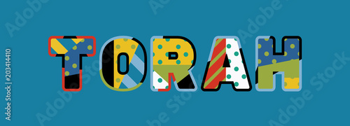 Torah Concept Word Art Illustration