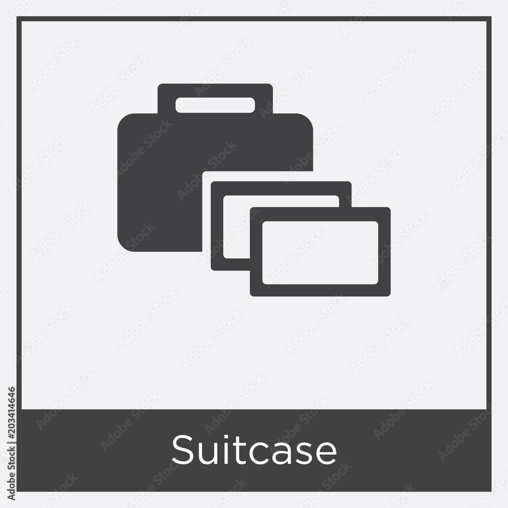 Suitcase icon isolated on white background Suitcase icon isolated on white background