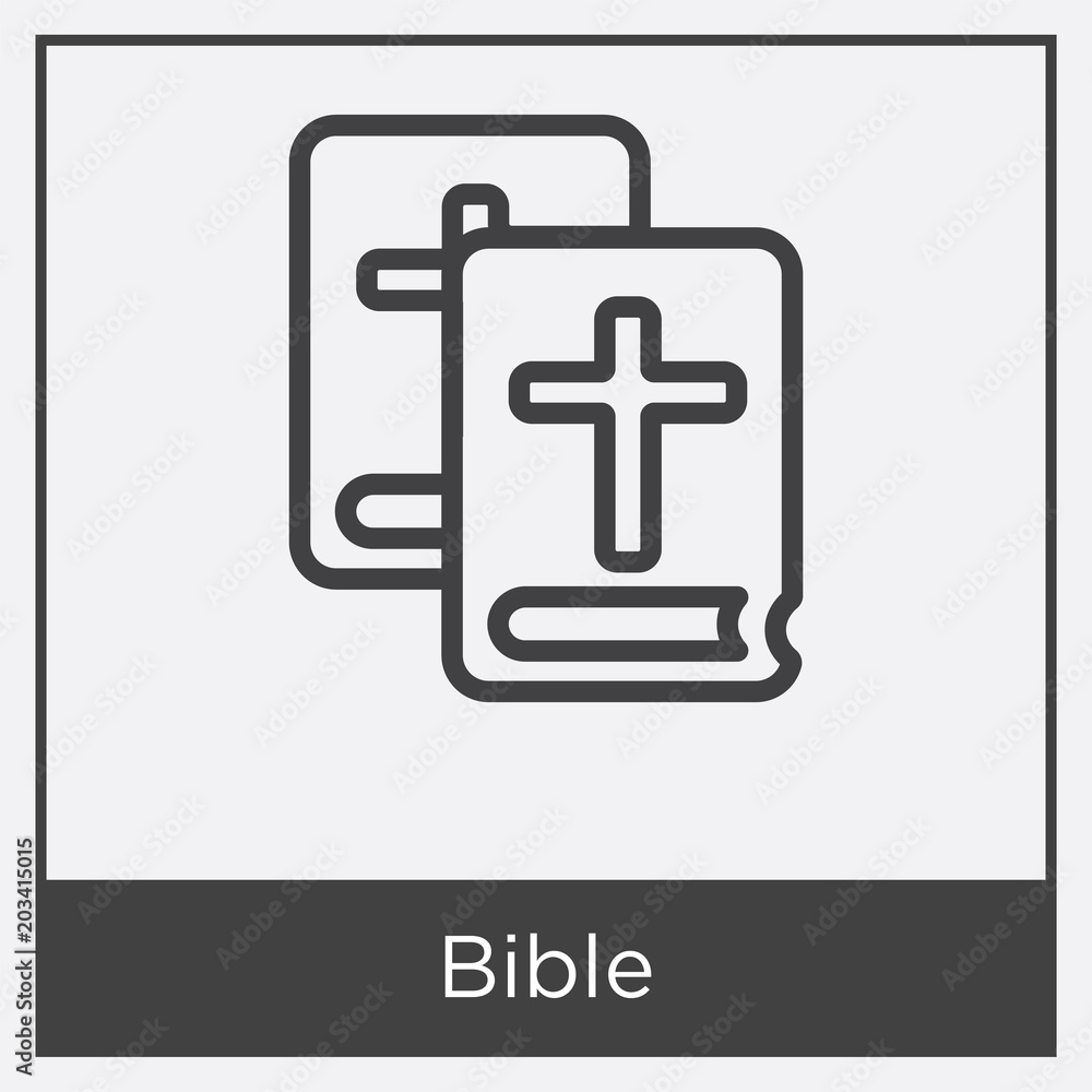 Bible icon isolated on white background Bible icon isolated on white background