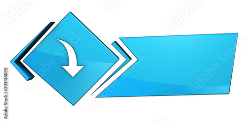 Niebieski baner 3D Free Download Niebieski baner 3D - GFXLoad