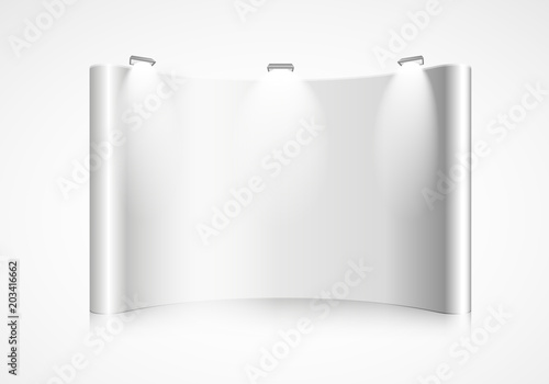 curved exhibition wall