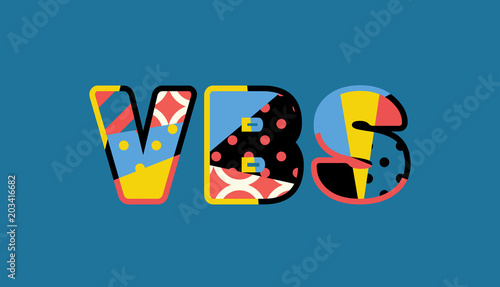 VBS Concept Word Art Illustration