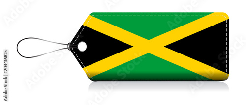 Jamaican flag Logo, Label of product made in Jamaica