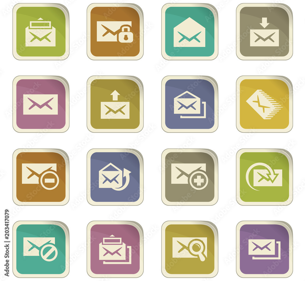 Mail icon set Mail icon set