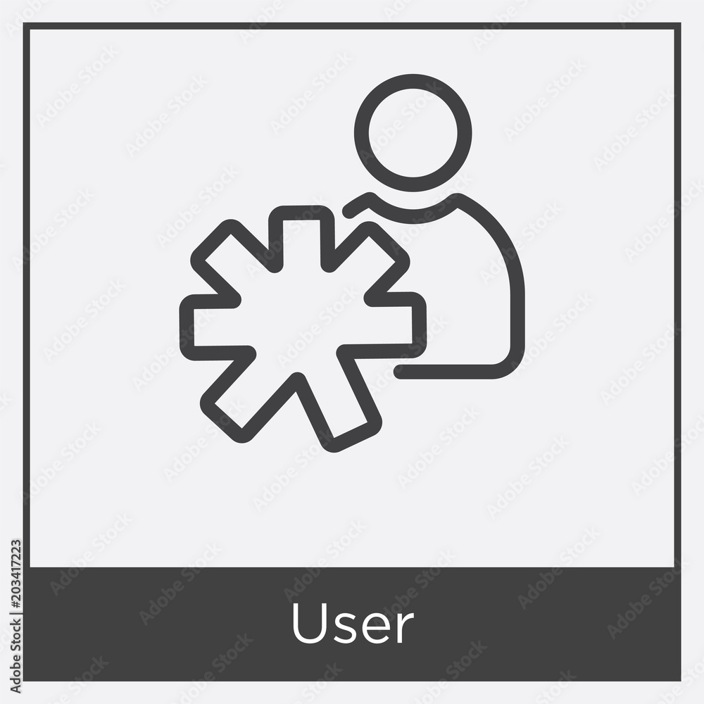 User icon isolated on white background User icon isolated on white background