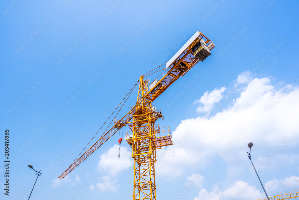 crane in construction site crane in construction site