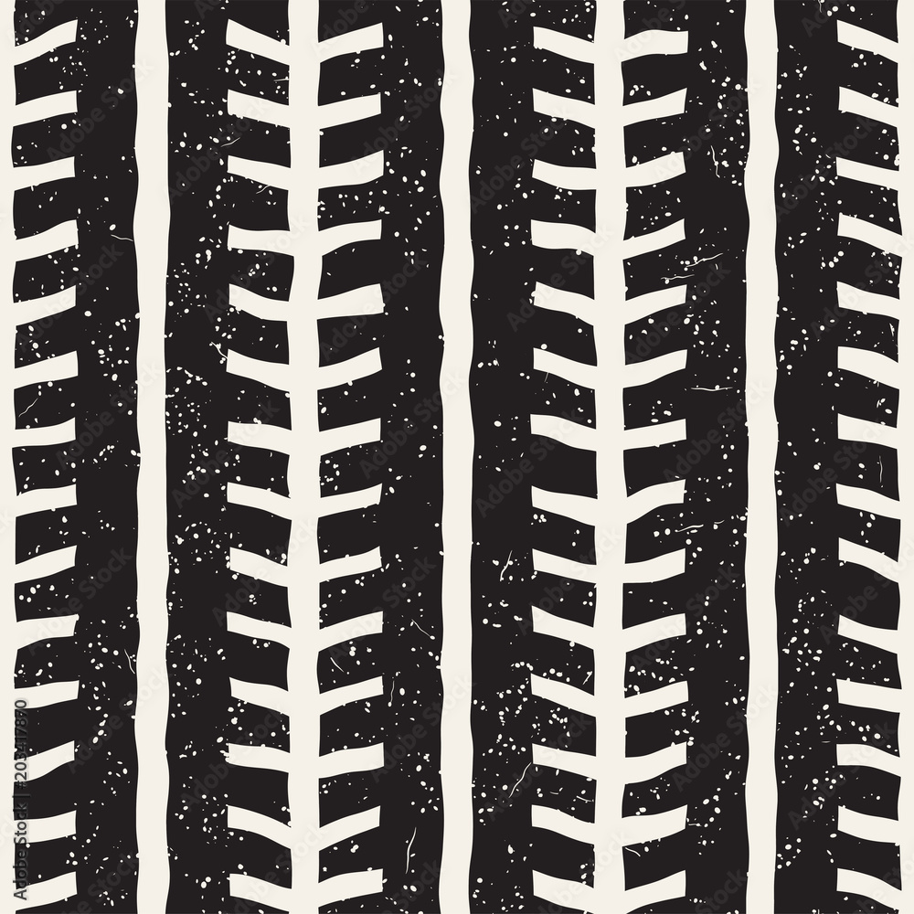 Simple ink geometric pattern. Monochrome black and white strokes background. Hand drawn ink texture for your design Simple ink geometric pattern. Monochrome black and white strokes background. Hand drawn ink texture for your design