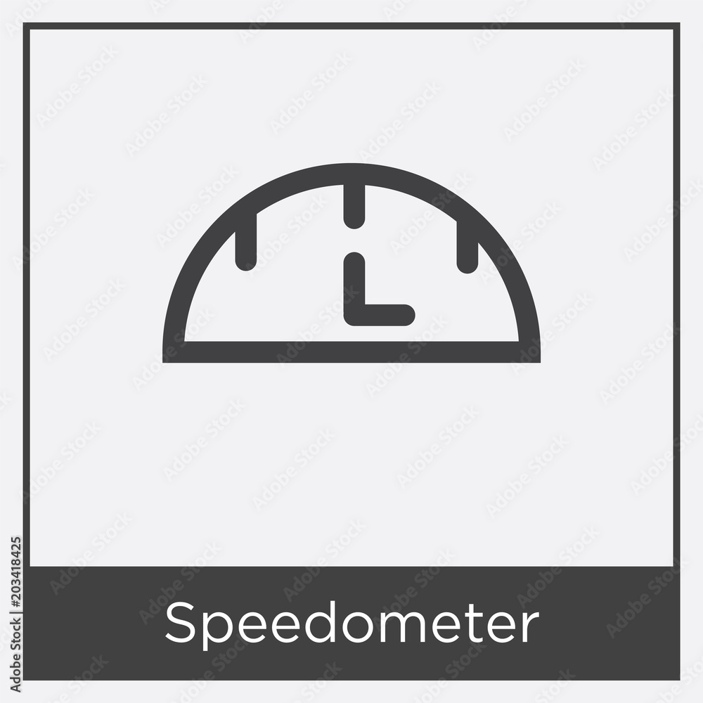 Speedometer icon isolated on white background Speedometer icon isolated on white background