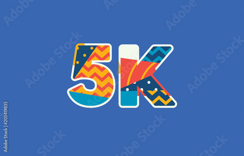 5K Concept Word Art Illustration