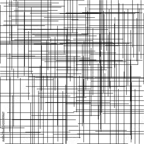 Criss cross pattern. Texture with intersecting straight lines. Digital hatching. Vector illustration