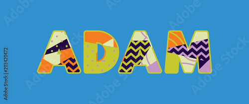 Adam Concept Word Art Illustration