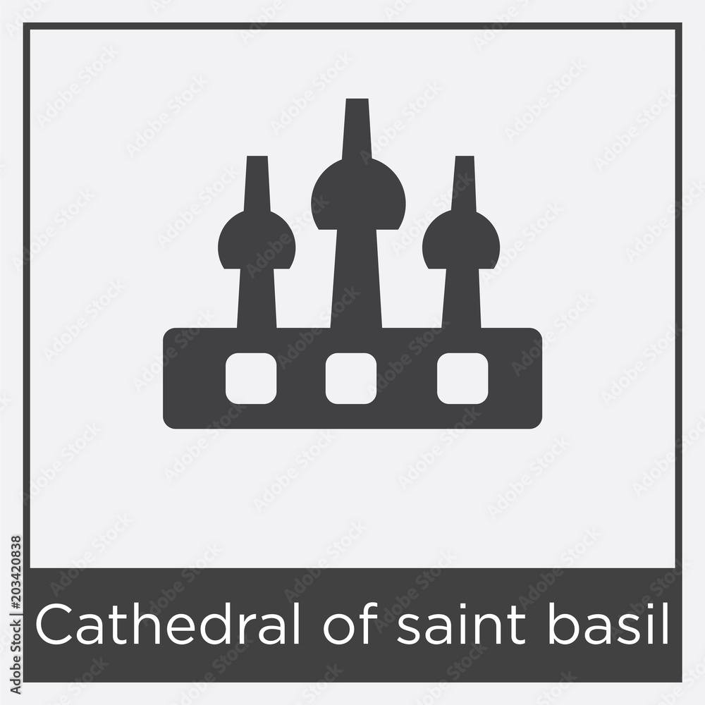 Cathedral of saint basil icon isolated on white background Cathedral of saint basil icon isolated on white background