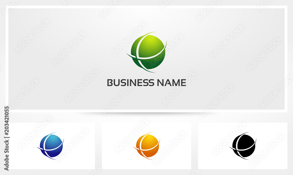 Sphere Cross Abstract Logo Sphere Cross Abstract Logo