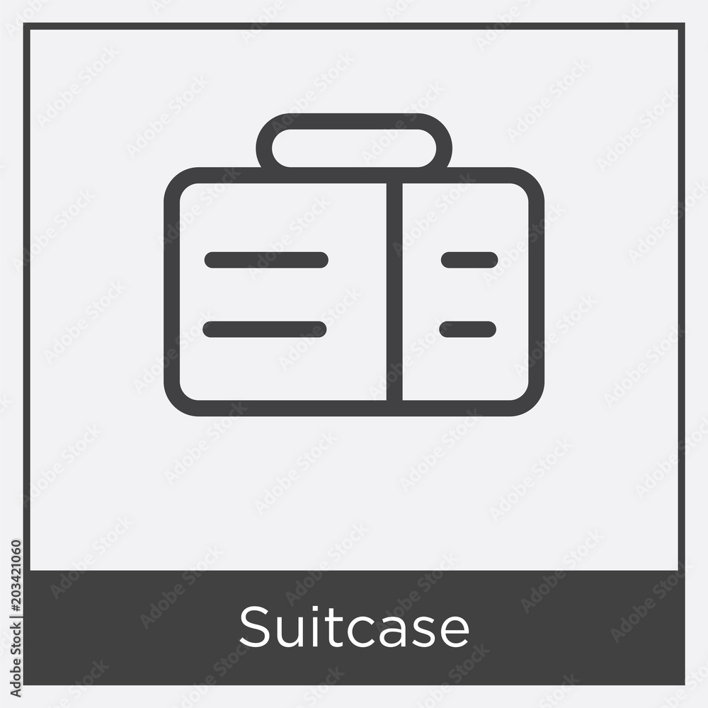 Suitcase icon isolated on white background Suitcase icon isolated on white background