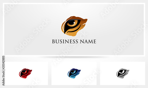 Eye Animal Hunter Predator Logo