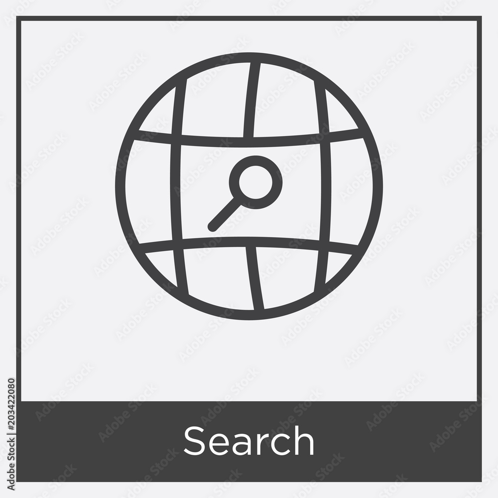 Search icon isolated on white background Search icon isolated on white background