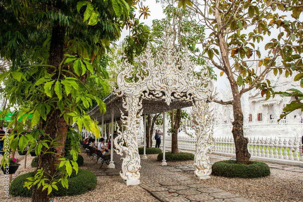 Temple blanc Thailande, Wat Rong Khun Chiang Rai Temple blanc Thailande, Wat Rong Khun Chiang Rai