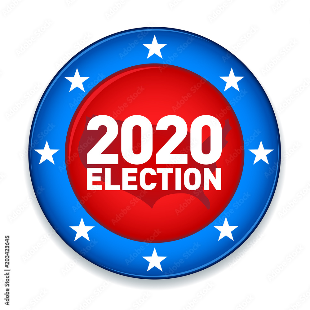 2020 United States of America Presidential Election Button - Vector EPS10 2020 United States of America Presidential Election Button - Vector EPS10