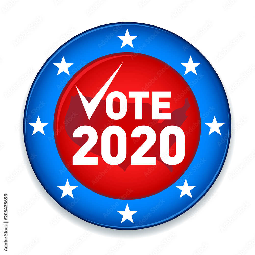 2020 United States of America Presidential Election Button - Vector EPS10 2020 United States of America Presidential Election Button - Vector EPS10