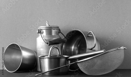 Metal utensils for the kitchen
