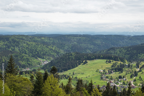 Black forest germany, view from Hochkopf 1263m Todtmoos, Präg photo