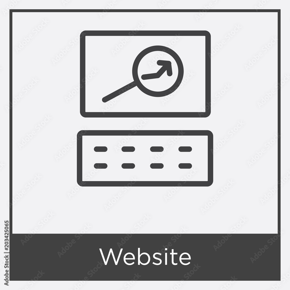 Website icon isolated on white background Website icon isolated on white background